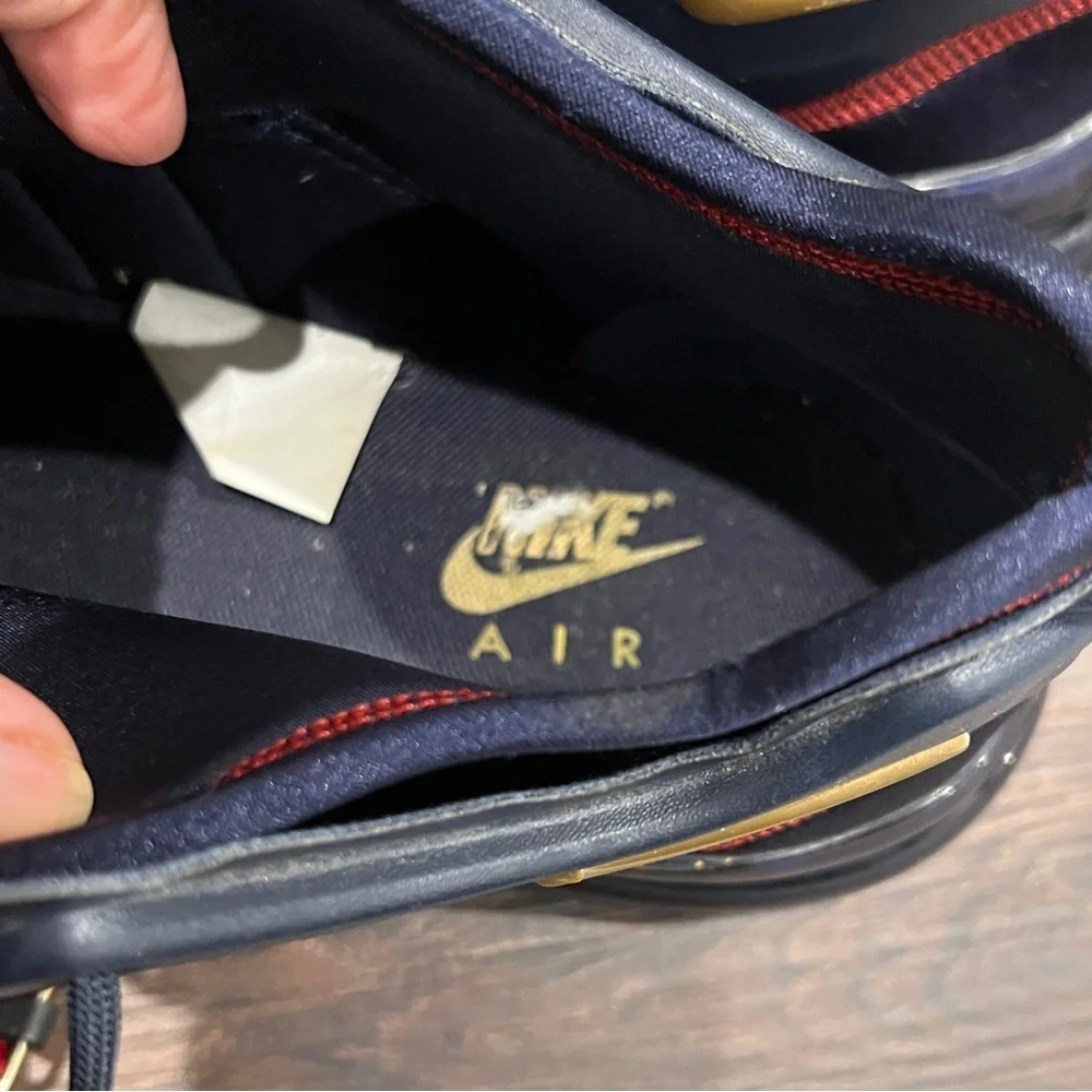 Nike Air Force 270 Men Bred Black Metallic gold Shoes Sz 10.5